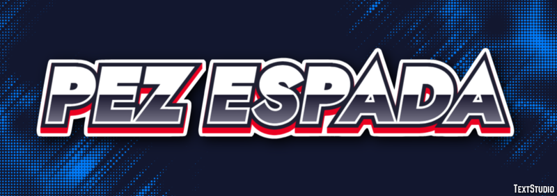 Pez espada Efecto de texto