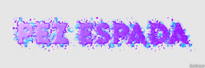 Pez espada Efecto de texto