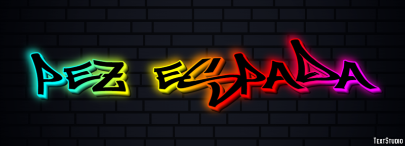 Pez espada Efecto de texto