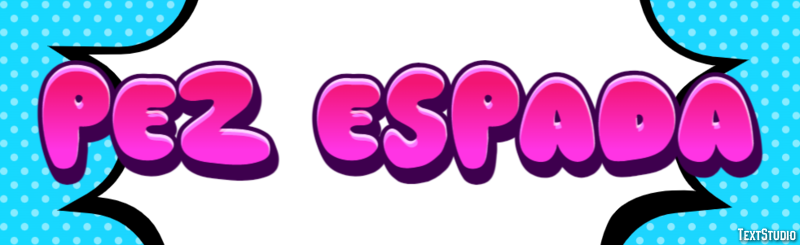 Pez espada Efecto de Texto
