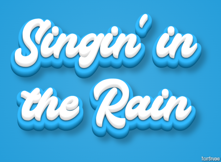Singin' in the Rain Text Effect