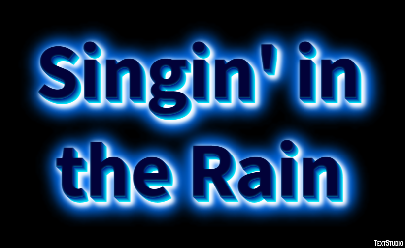 Singin' in the Rain テキスト効果