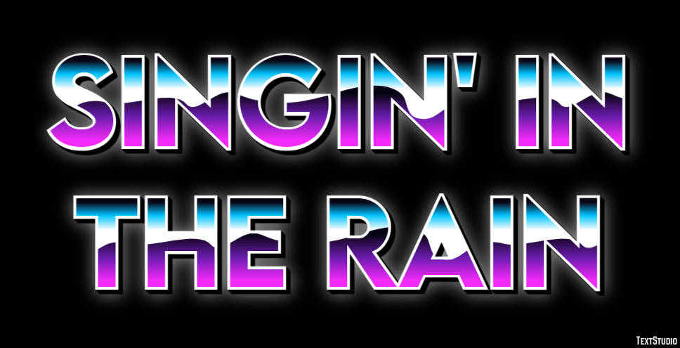 Singin' in the Rain Text Effect