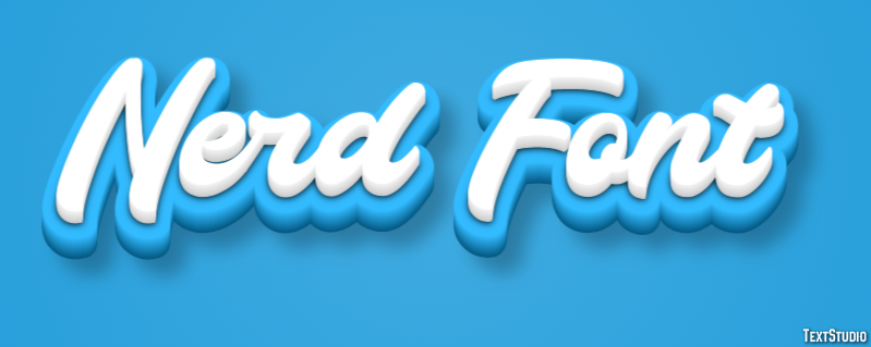 Nerd Font Texteffekt