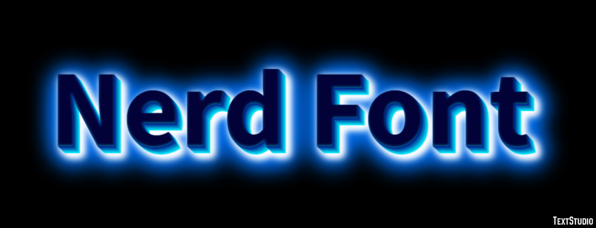 Nerd Font Texteffekt