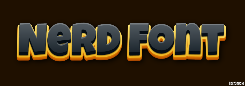 Nerd Font Texteffekt