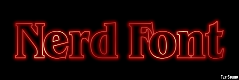 Nerd Font Texteffekt