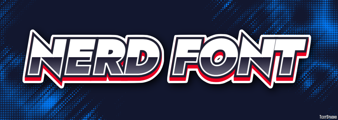 Nerd Font Texteffekt