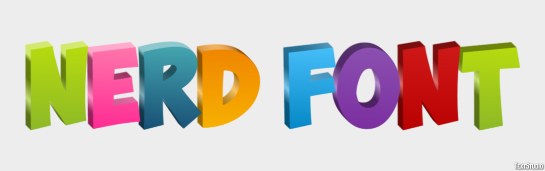 Nerd Font Texteffekt