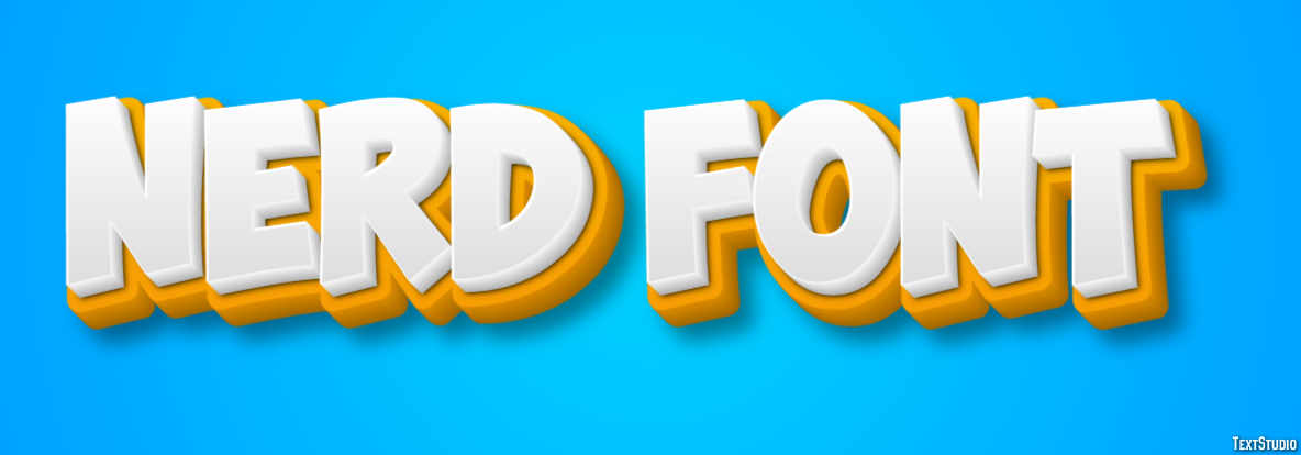 Nerd Font Texteffekt