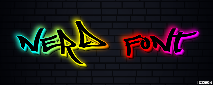 Nerd Font Texteffekt