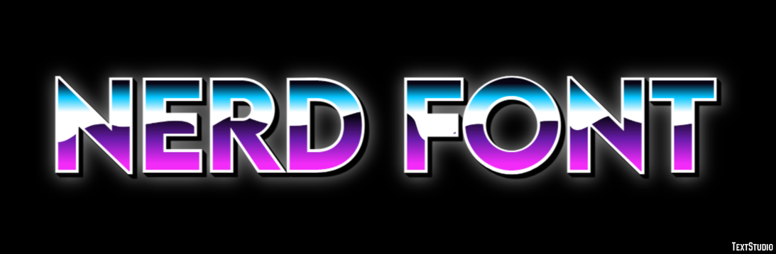 Nerd Font Texteffekt
