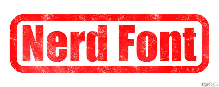 Nerd Font Texteffekt
