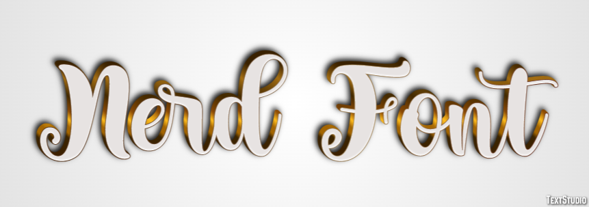 Nerd Font Texteffekt