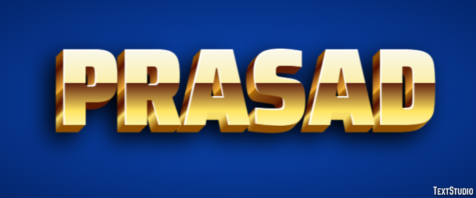Prasad Text effect