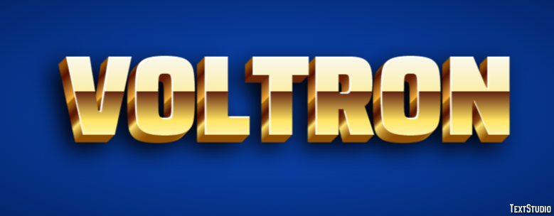 Voltron Text Effect