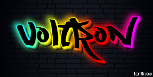 Voltron Эффект текста
