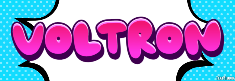 Voltron Efeito de texto