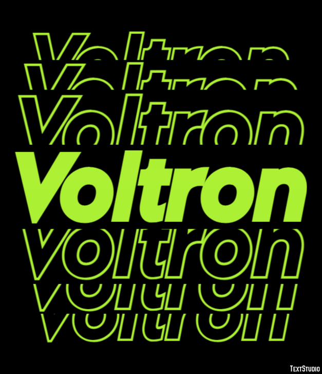 Voltron Text Effect