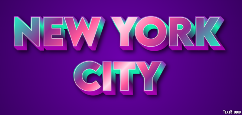 New York City Efekt tekstowy