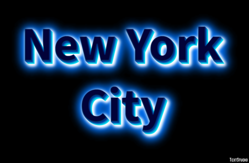 New York City Texteffekt