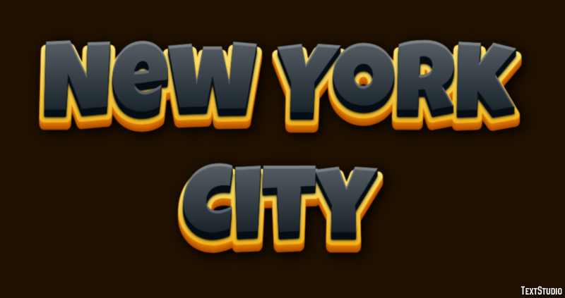 New York City Texteffekt