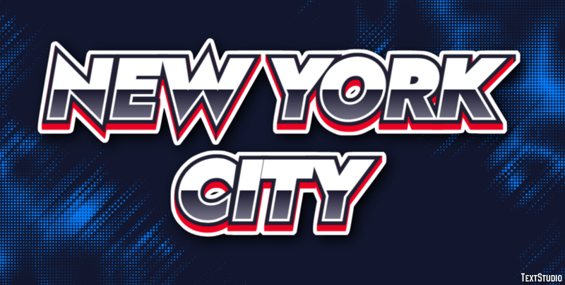 New York City Efekt tekstowy