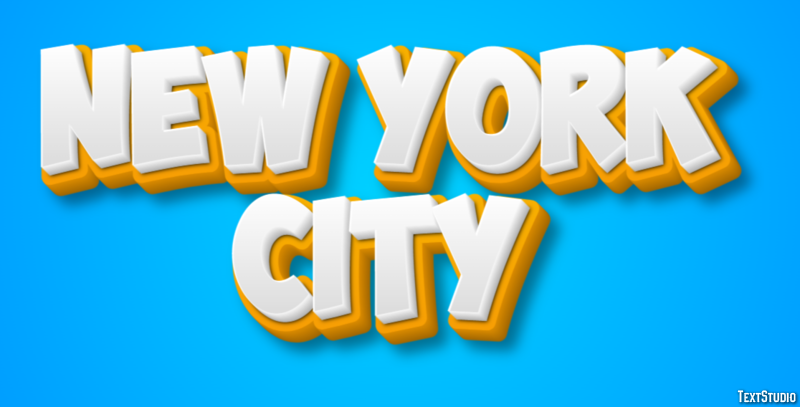 New York City Texteffekt