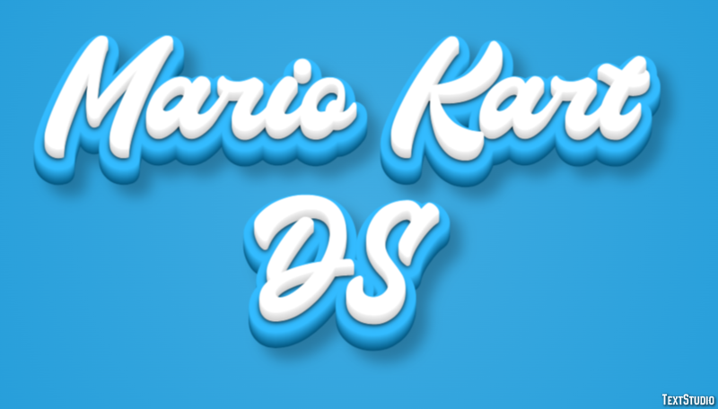 Mario Kart DS Effetto testo