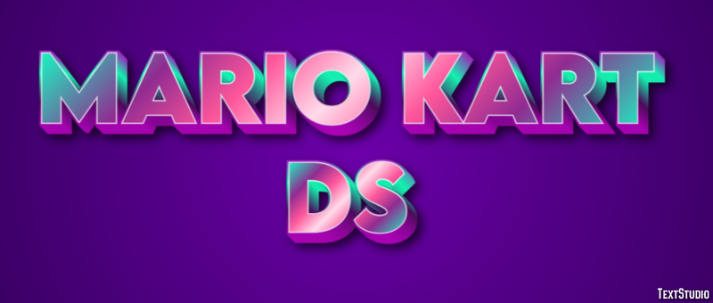 Mario Kart DS Effetto testo