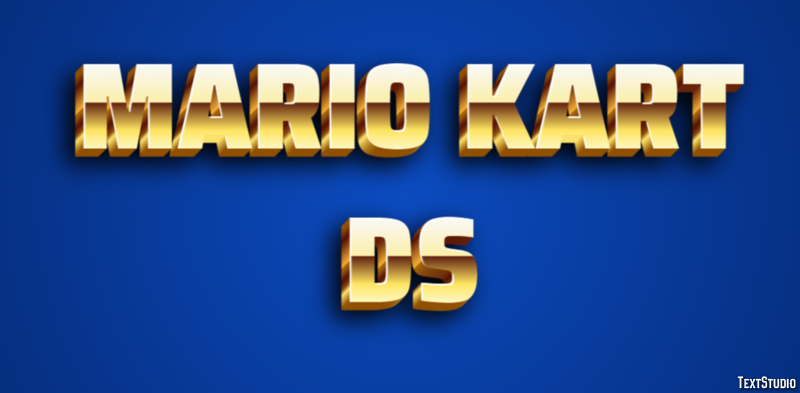 Mario Kart DS Effetto testo