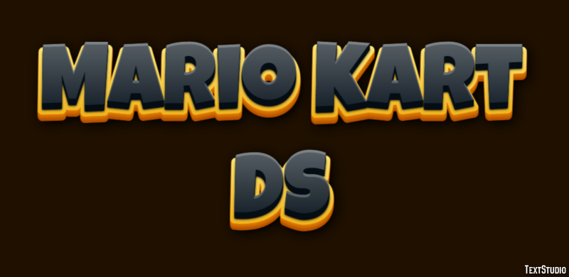 Mario Kart DS Effetto testo