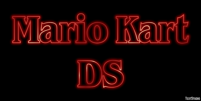 Mario Kart DS Effetto testo
