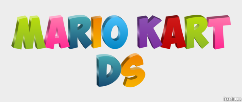 Mario Kart DS Effetto testo