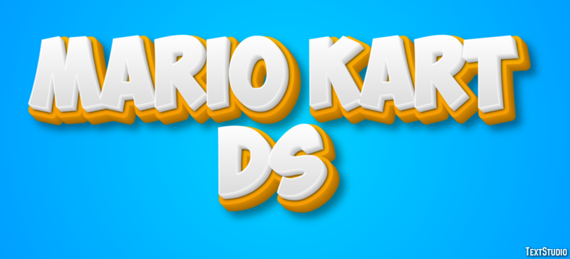 Mario Kart DS Effetto testo