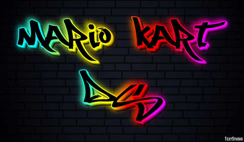 Mario Kart DS Effetto testo
