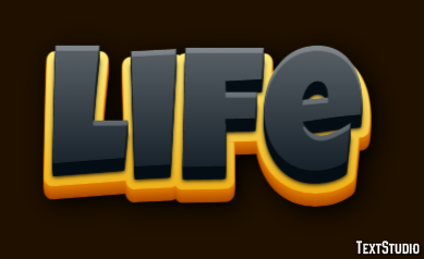 Life Effet de Texte