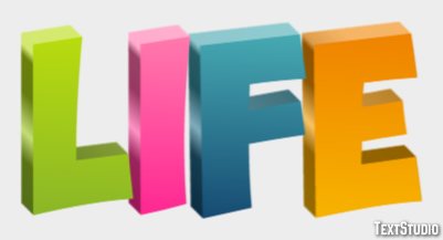 Life Effet de Texte