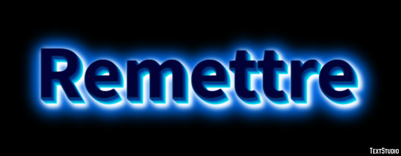 Remettre Text Effect