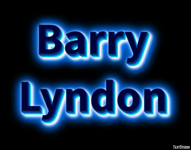Barry Lyndon Text effect