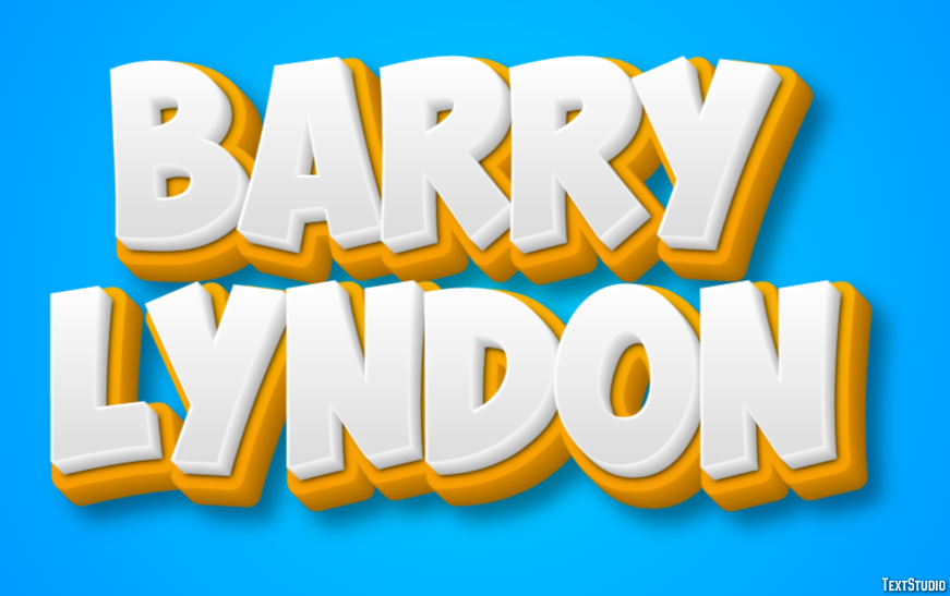 Barry Lyndon Text effect