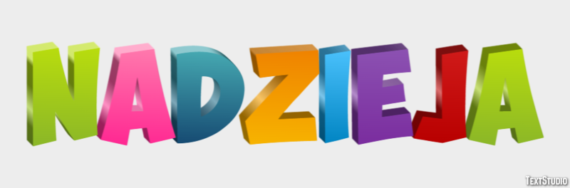 Nadzieja Efekt tekstowy