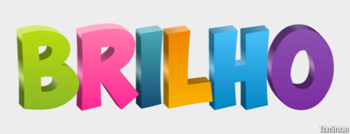 Brilho テキスト効果