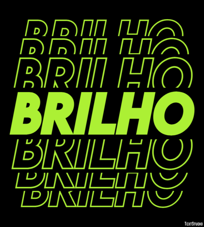 Brilho テキスト効果