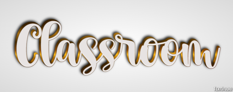 Classroom Efeito de texto