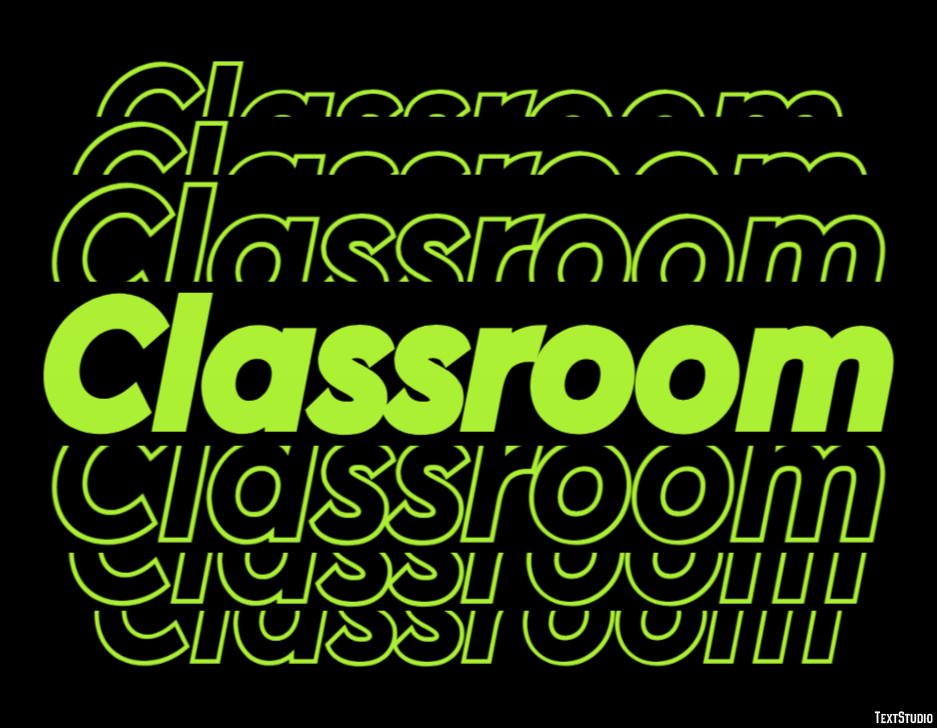 Classroom Effetto testo
