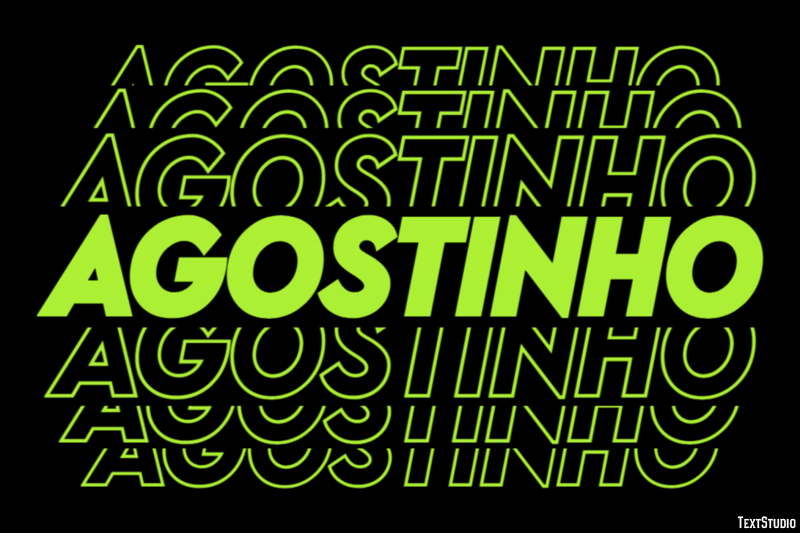 Agostinho Efecto de texto