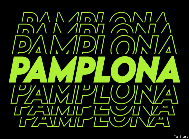 Pamplona Efekt tekstowy