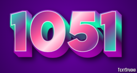 1051 Text Effect