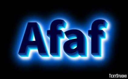 Afaf Tekst Effect